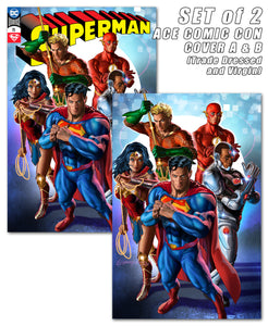 SUPERMAN #75 ACE COMIC CON VIP EXCLUSIVES - SLIGHT DAMAGE