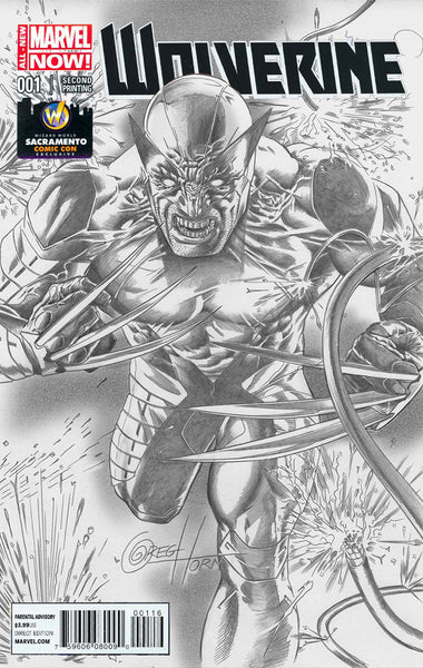 Wolverine #1 Greg Horn Variant WIZARD WORLD COMIC CON SACRAMENTO Color and Sketch available!