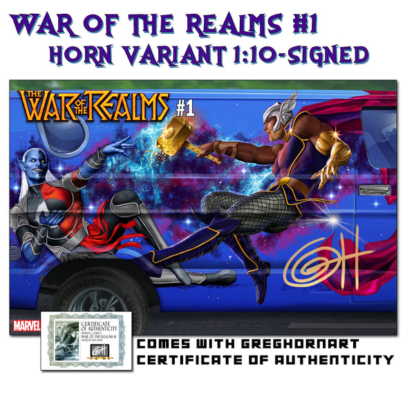War of the Realms # 1 Greg Horn "Van Art" 1:10 Variant Cover