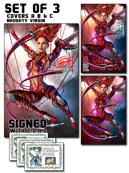 White Widow 4 Signed By Jamie Tyndall Psylocke popular