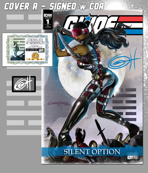 G.I.JOE SILENT OPTION #1 Greg Horn Art variant
