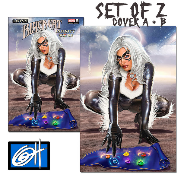 Giant Size Black Cat Infinity Score # 1 -  Greg Horn Art Exclusive - Raw Options!