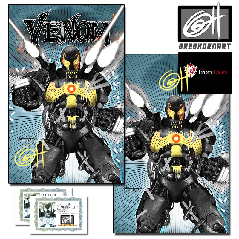 Venom # 25 A Greg Horn Art/Iron Lion Exclusive Variant