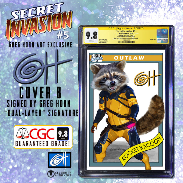 Secret Invasion #5 - A Celebrity Authentics/Greg Horn Art Exclusive Variant - CGC Signature Series Graded Options