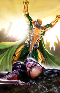 G.I. JOE - Serpentor Puts Baroness Down - high quality 11 x 17 digital print