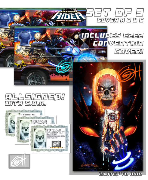 Cosmic Ghost Rider Destroys Marvel History # 1 A Greg Horn Art Store/Convention Exclusive Variants!