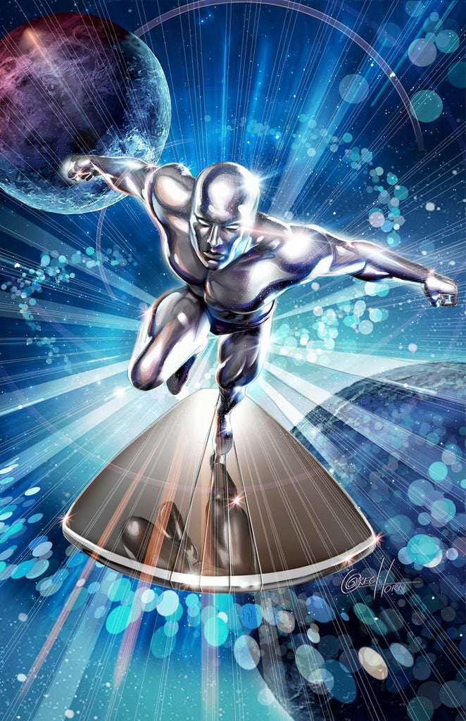 Silver Surfer - Head On - high quality 11 x 17 digital print – Greg Horn Art