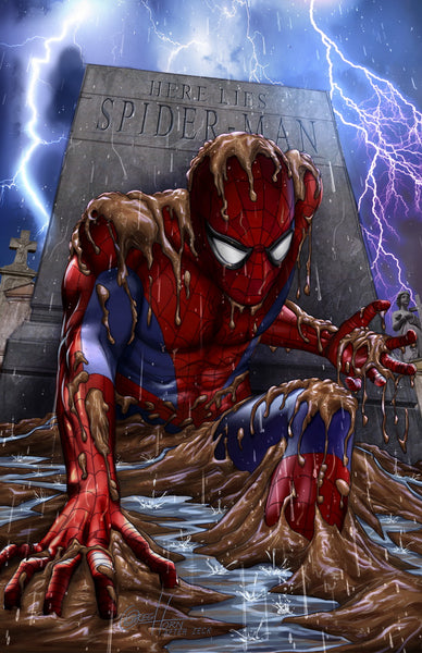 Spider-man - Grave - high quality 11 x 17 digital print