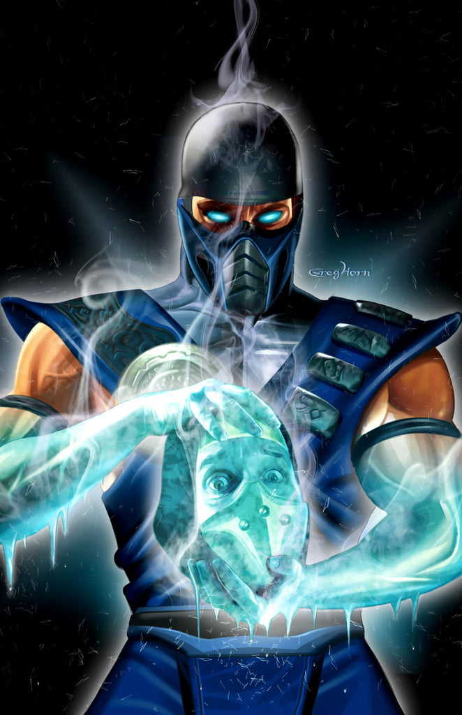 Sub Zero Digital Mortal Kombat - Sub Zero - high quality 11 x 17 digital print – Greg ...
