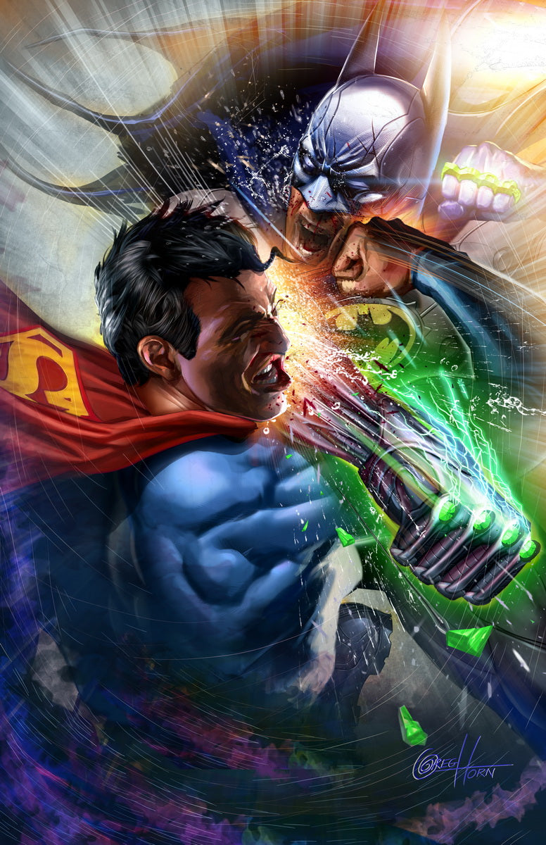 Superman VS Batman - high quality 11 x 17 digital print