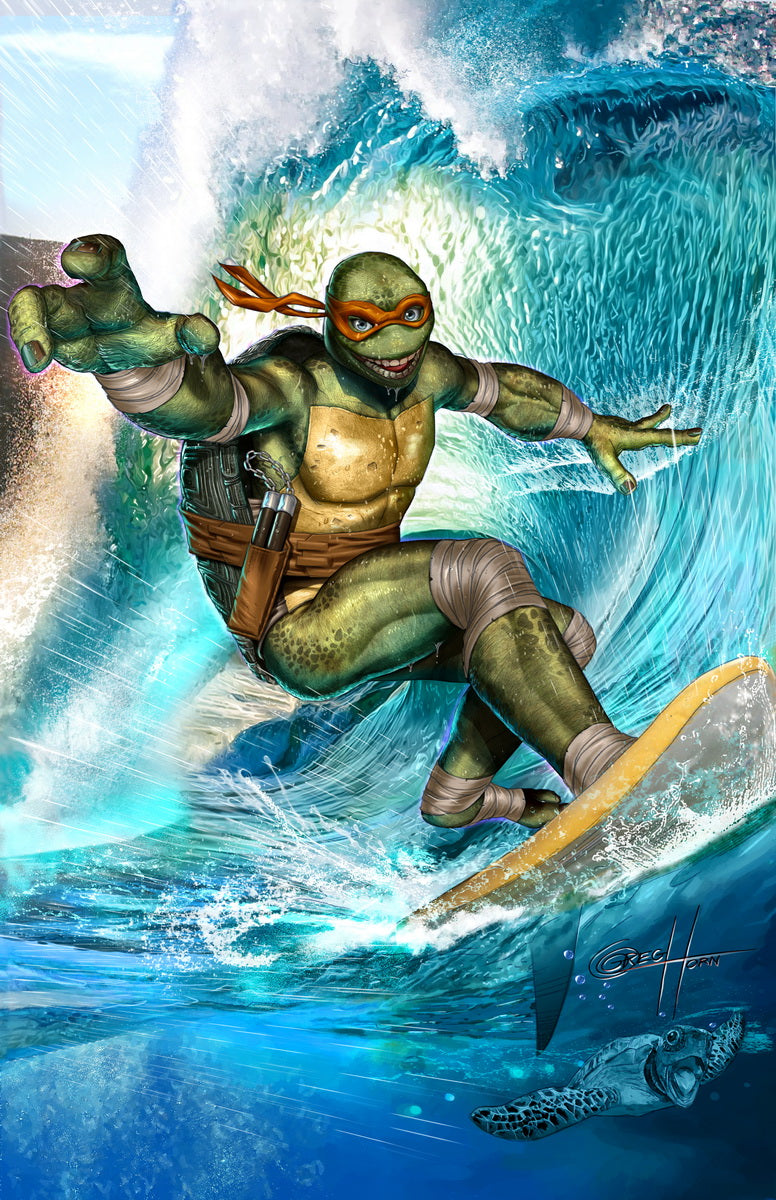 Teenage Mutant Ninja Turtles - Surf's Up Dude! - high quality 11 x 17 digital print
