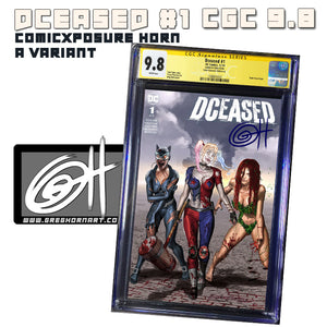 DCeased # 1 ComicXposure Greg Horn Art Exclusive Variant CGC 9.8