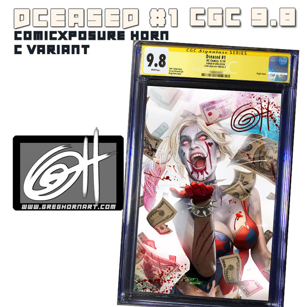 DCeased # 1 ComicXposure Greg Horn Art Exclusive Variant CGC 9.8